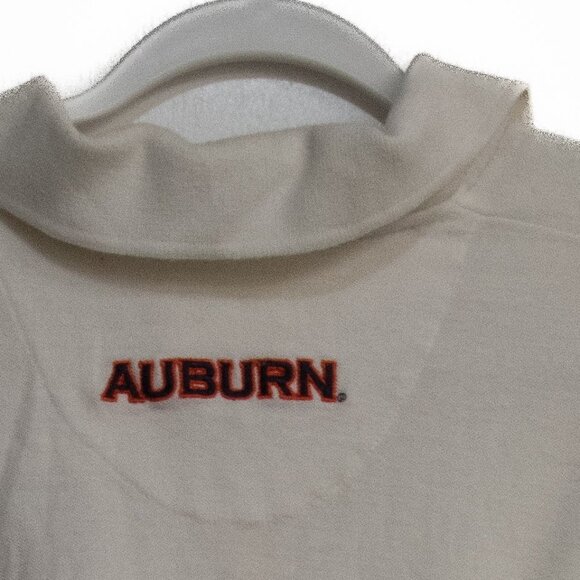 Pressbox Auburn University Polo Shirt - Mens 2XL - Cream With Embroidered Logo - Picture 6 of 8